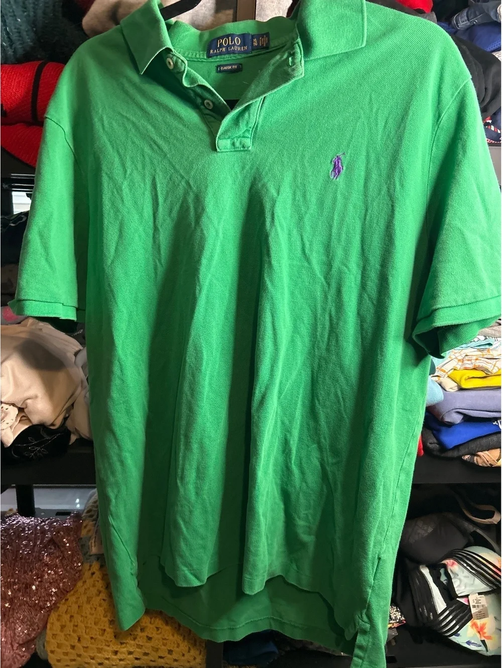 Polo Ralph Lauren Classic Fit Green Cotton Polo Shirt XL